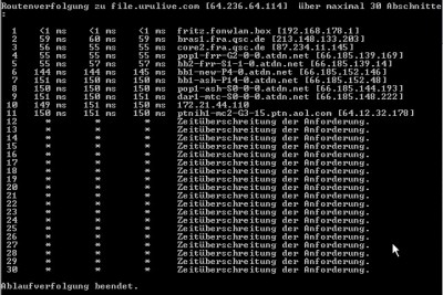 Ich hab es auch mal getestet. Bei mir sieht es so aus:<br />Ich habe immer noch Schwierigkeiten, auch wenn ich heute alles nochmal neu installiert habe. Mein Provider ist übrigens noch Debitel. Die ziehen sich ja zum 31.12. zurück.